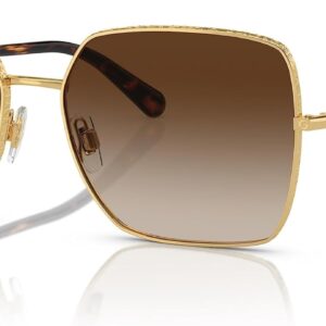 Dolce & Gabbana DG2242-02/13 Sunglasses GOLD w/BROWN GRADIEN...