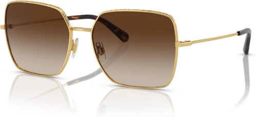 Dolce & Gabbana DG2242-02/13 Sunglasses GOLD w/BROWN GRADIEN...
