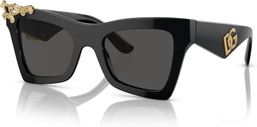 Dolce & Gabbana DG4434-501/87 Sunglasses BLACK w/DARK GREY 5...