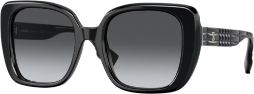BURBERRY Helena BE4371 3001T3 52MM Black/Grey Polarized Squa...