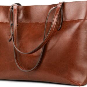Kattee Vintage Genuine Leather Tote Shoulder Bag for Women S...