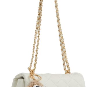 Quilted Mini Leather Crossbody Shoulder Bag for Women, Ladie...