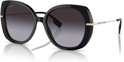 BURBERRY Sunglasses BE 4374 30018G Eugenie Black Grey Gradie...