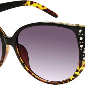 Jessica Simpson Women's J5837 Rhinestone Cat Eye Sunglasses ...