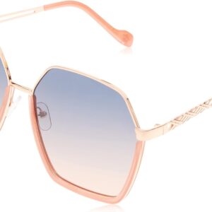 Jessica Simpson J6051 Retro Women's Metal Hexagonal Sunglass...