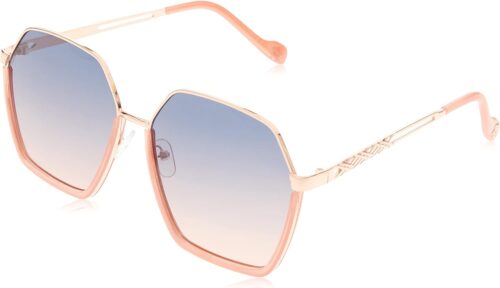 Jessica Simpson J6051 Retro Women's Metal Hexagonal Sunglass...