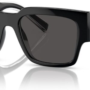 Dolce & Gabbana DG6184-501/87 Sunglasses BLACK w/DARK GREY 5...