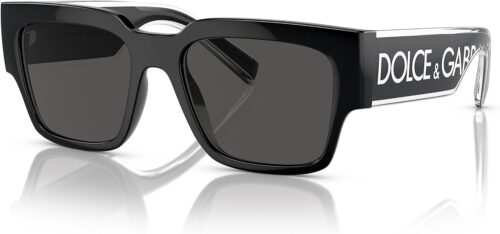 Dolce & Gabbana DG6184-501/87 Sunglasses BLACK w/DARK GREY 5...