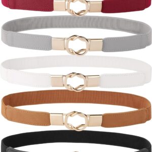 JASGOOD Women Retro Fashion Elastic Belt Stretchy Skinny Wai...