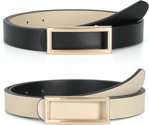 SUOSDEY Women Reversible Leather Belts for Jeans Pants Dress...