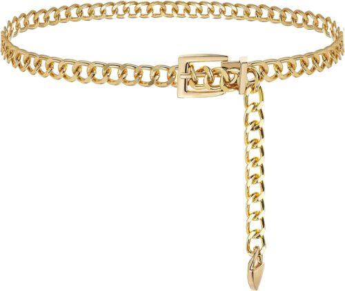 Suyi Chain Belts for Women Girls Metal Waist Belt for