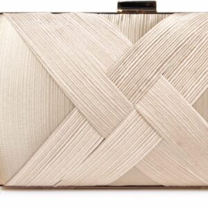 Lanpet Women's Evening Clutch Bags Silk Satin Party Handbags...