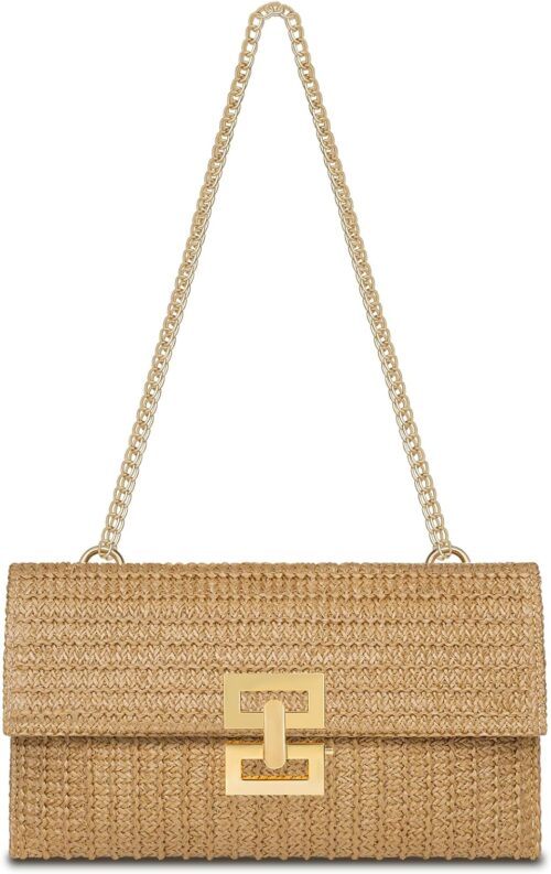 Straw Clutch Purse for Women Designer Evening Handbag Summer...