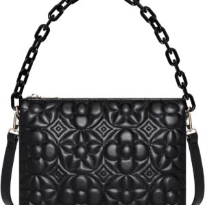ER.Roulour Quilted Crossbody Bag for Women, Trendy Designer ...