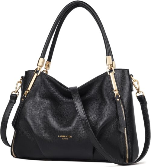 Women's Genuine Leather Tote Handbag, Top-handle Purse and H...