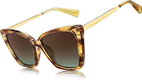 FEISEDY Trendy Polarized Women Sunglasses, Retro Womens Squa...