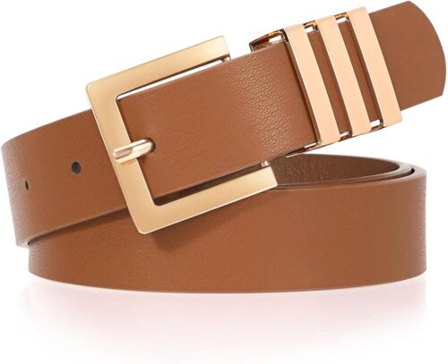 XZQTIVE Plus Size Women's Leather Belts for Jeans Pants Dres...