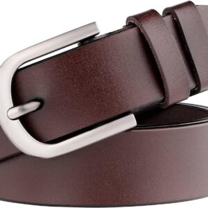 WHIPPY Women Leather Belt for Jeans Pants Dresses Black Ladi...