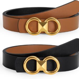 JASGOOD Women Reversible Leather Belt for Jeans Pants Fashio...