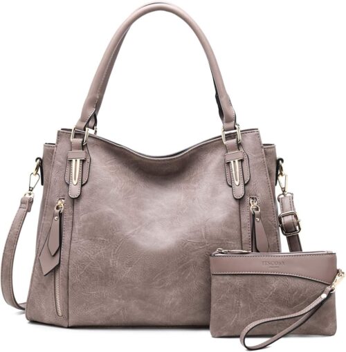 Women Tote Bag Handbags PU Leather Fashion Hobo Shoulder Bag...
