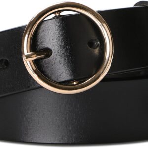 SUOSDEY Fashion Women Leather Belt for Dresses Jeans Pants W...