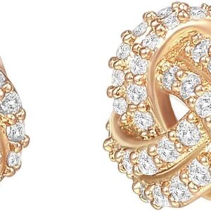 PAVOI 14K Gold Plated Sterling Silver Post Love Knot Stud