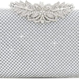 Women Evening Handbag Rhinestone Crystal Purse and Clutch Pu...