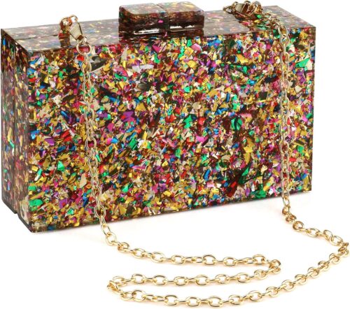 Gets Acrylic Purses and Handbags for Women Multicolor Perspe...