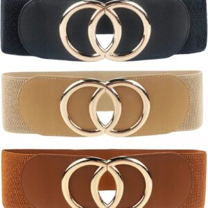 Women's Elastic Wide Stretchy Waist Cinch Belt Waistband For...