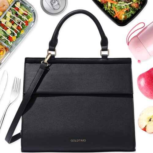 GOLDTIMO Designer Lunch bag, Stylish Insulated Lunch Bag Wom...