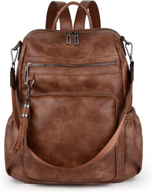 UTO Women Backpack Purse Leather Vegan Ladies Fashion Design...