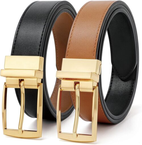 VONMELLI Reversible Belt for Women Leather Belts for Jeans P...