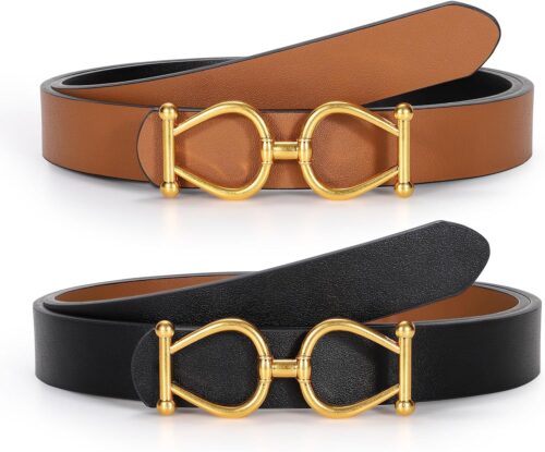 JASGOOD Women Reversible Leather Belt Ladies Fashion Waist B...