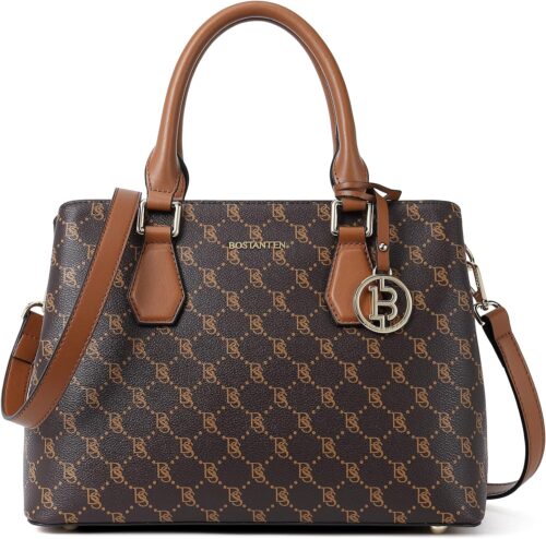 BOSTANTEN Women Leather Handbags Top Handle Satchel Purses M...