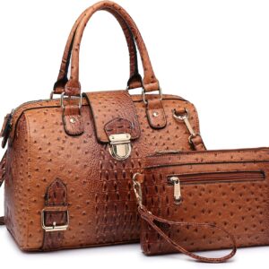 Dasein Women Barrel Handbags Purses Fashion Satchel Bags Top...