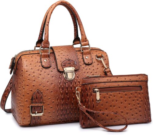 Dasein Women Barrel Handbags Purses Fashion Satchel Bags Top...