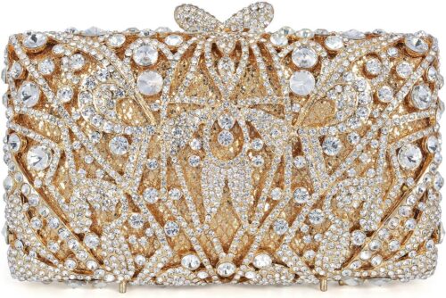 Luxury Crystal Clutch Women Rhinestone Evening Bag for Party...