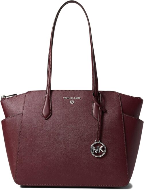 Michael Kors Marilyn Medium Top Zip Tote Merlot One Size