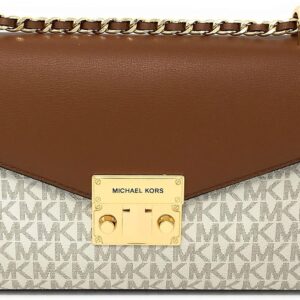 Michael Kors Women's Bag Rose Medium Crossbody Bag (Vanilla)