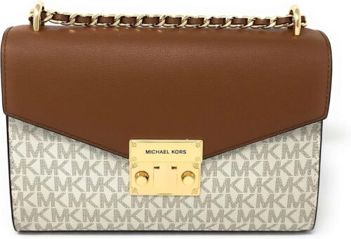 Michael Kors Women's Bag Rose Medium Crossbody Bag (Vanilla)