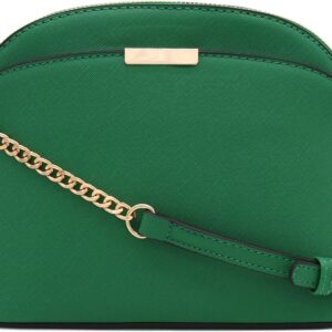 FashionPuzzle Saffiano Small Dome Crossbody bag with Chain S...